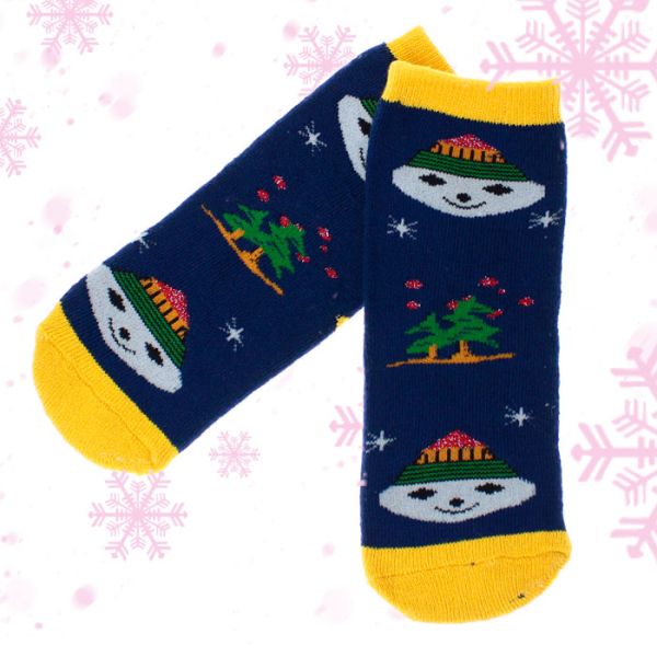 Terry festive socks "Christmas willows"