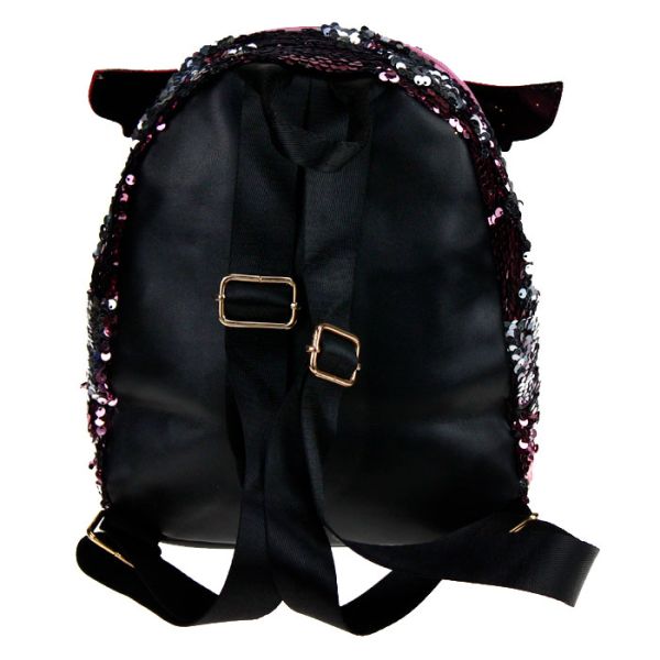 Sequin backpack with wings