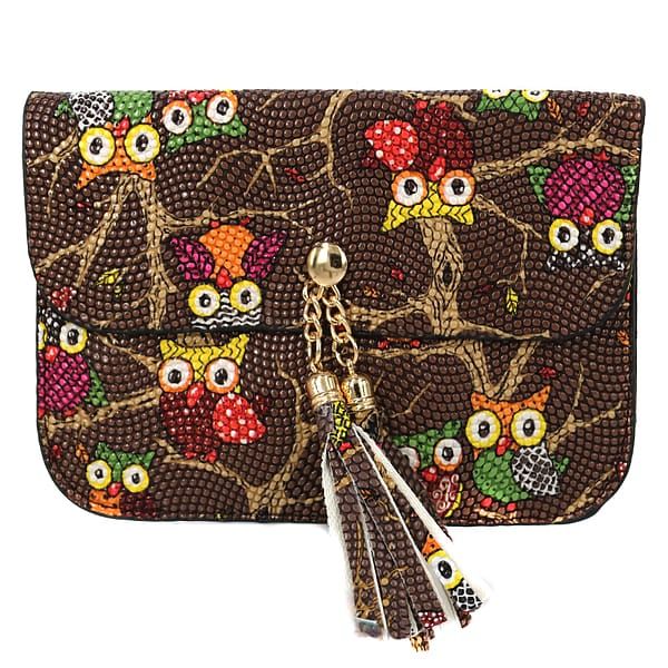 Handbag - envelope "Owls"