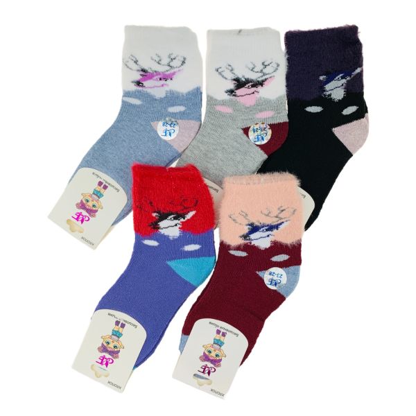 Terry seamless socks with mink for girls 23-28r FINAL PRICE