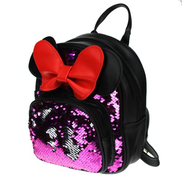 Backpack with sequins PLUS gift hairbrush "Cartoon"